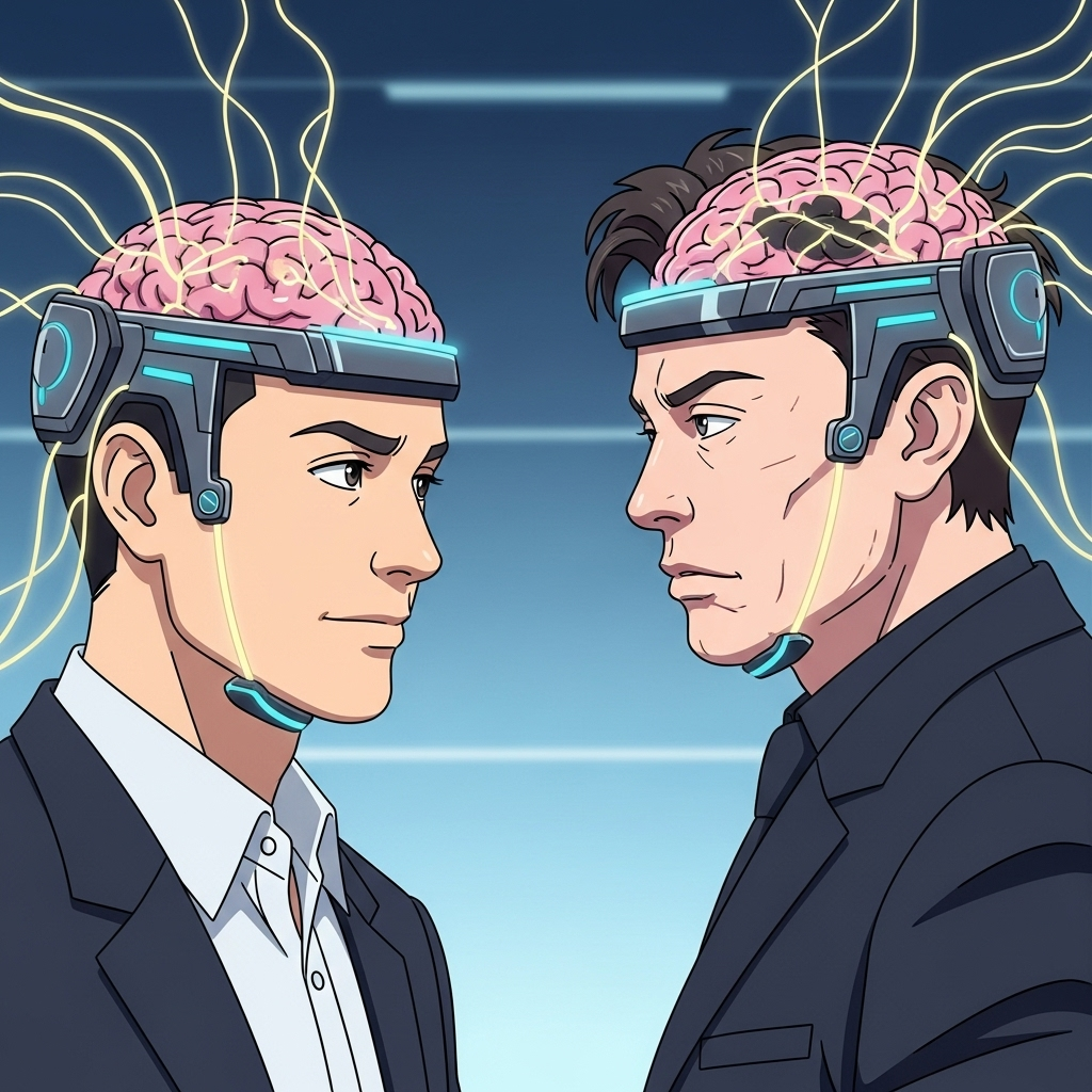 Sam Altman and Elon Musk in BCI competition