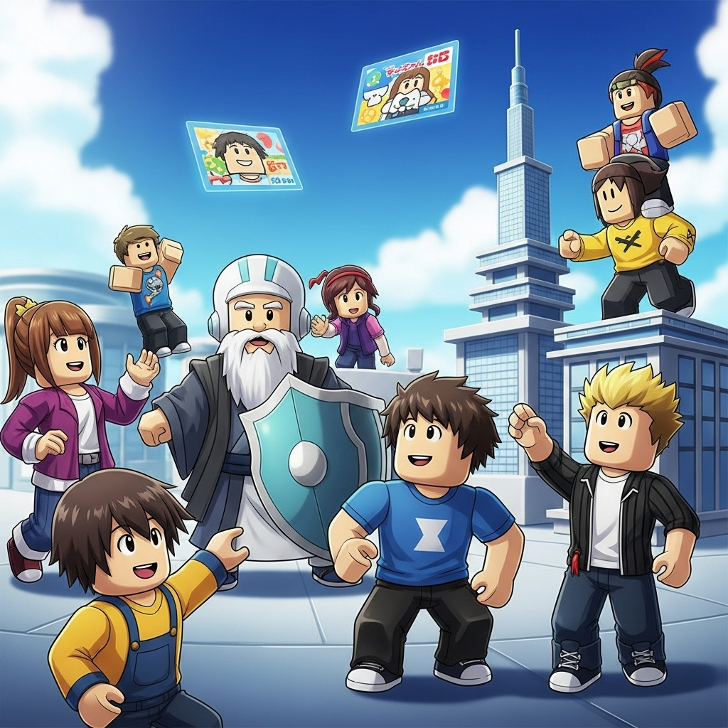 Roblox成長潛力與安全措施示意圖