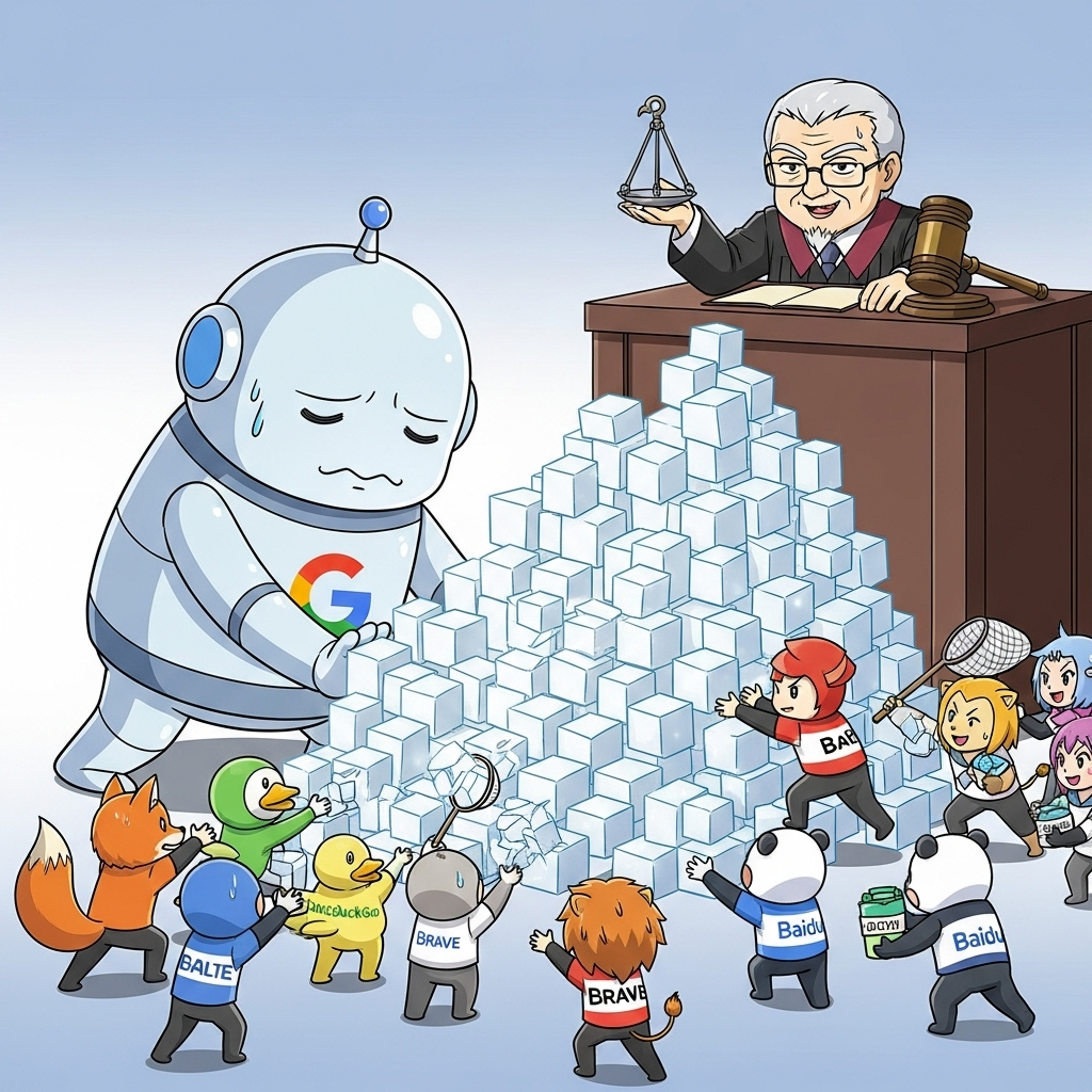 Google搜尋壟斷案判決示意圖