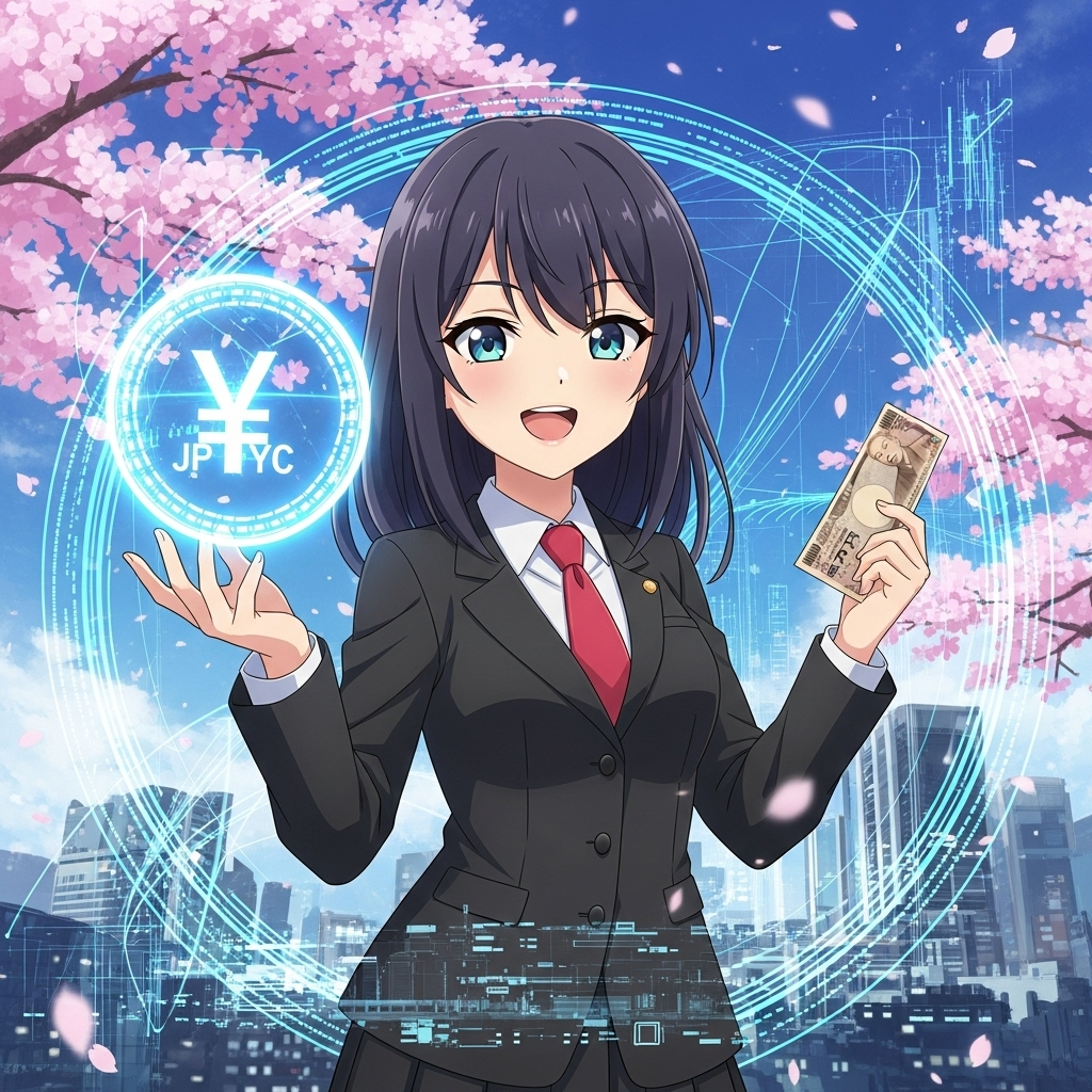 日圓穩定幣JPYC卡通圖