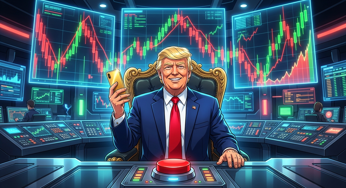 Trump Market Manipulation Anime Style
