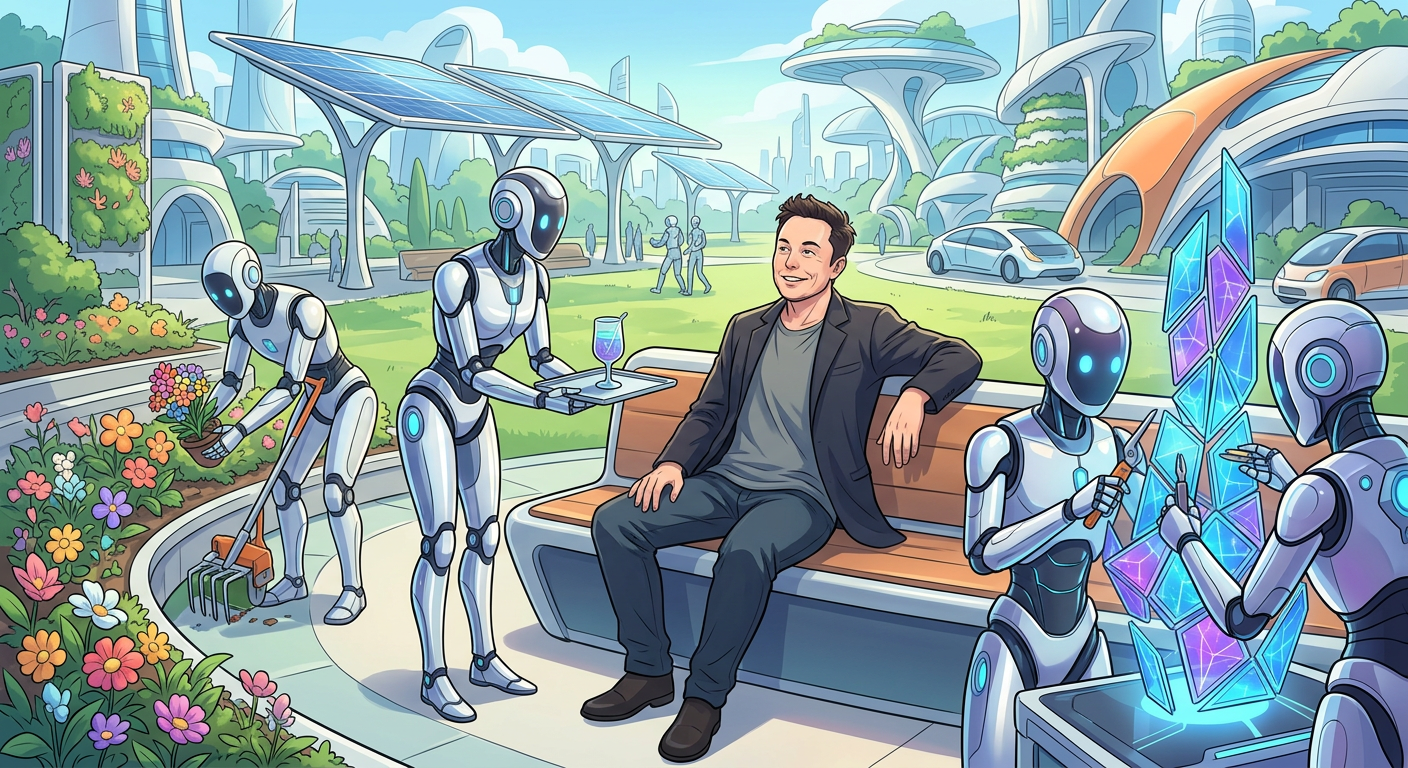 Elon Musk and Optimus Robots in Abundance Age